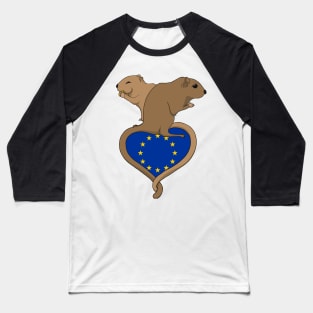 Gerbil European Union (light) Baseball T-Shirt